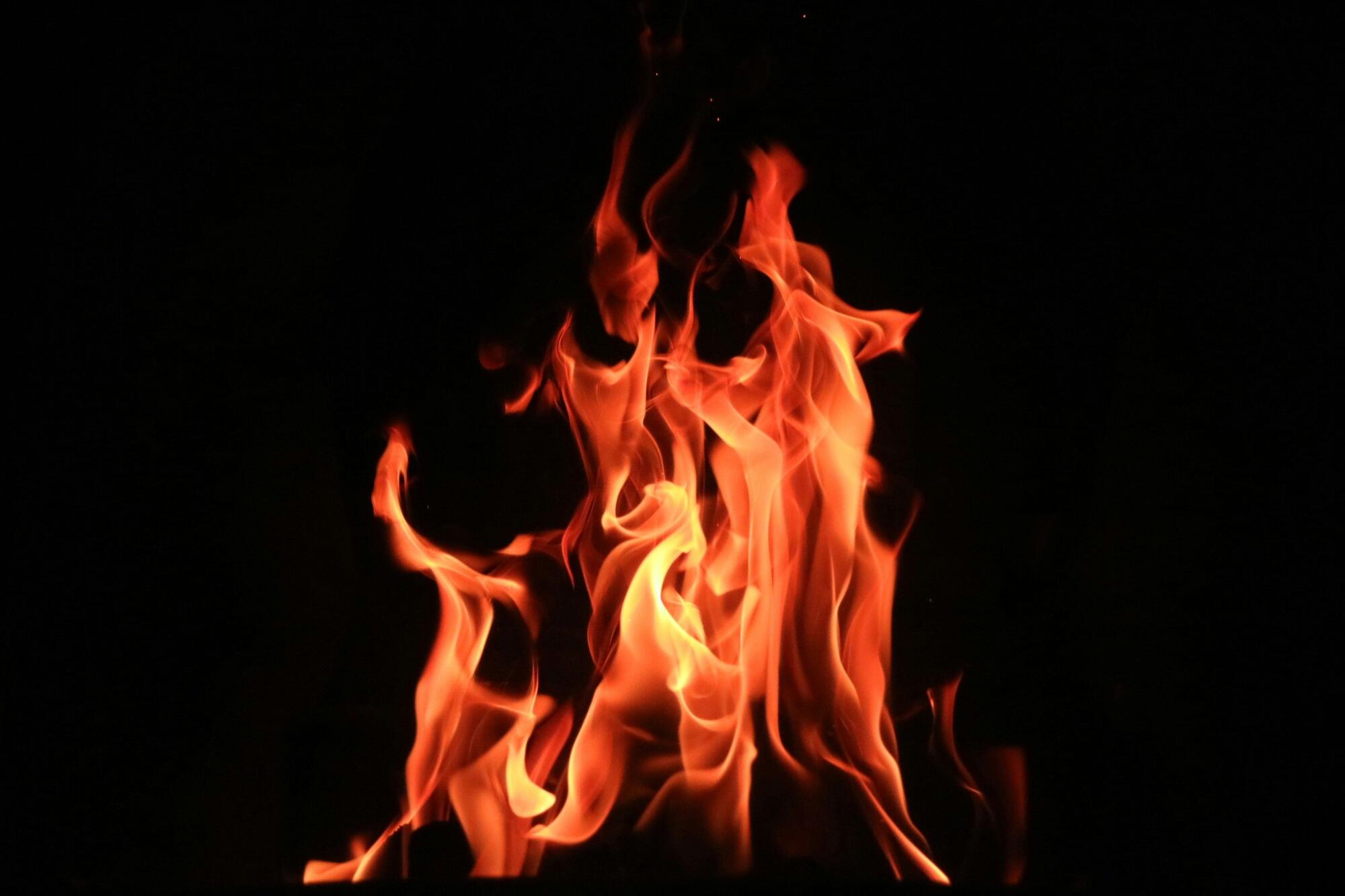 fire burning